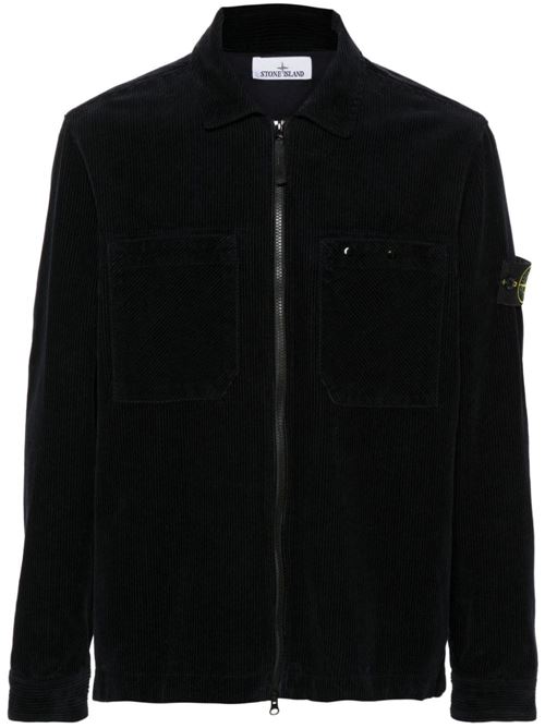 Ribbed shirt jacket STONE ISLAND | 811511604V0020